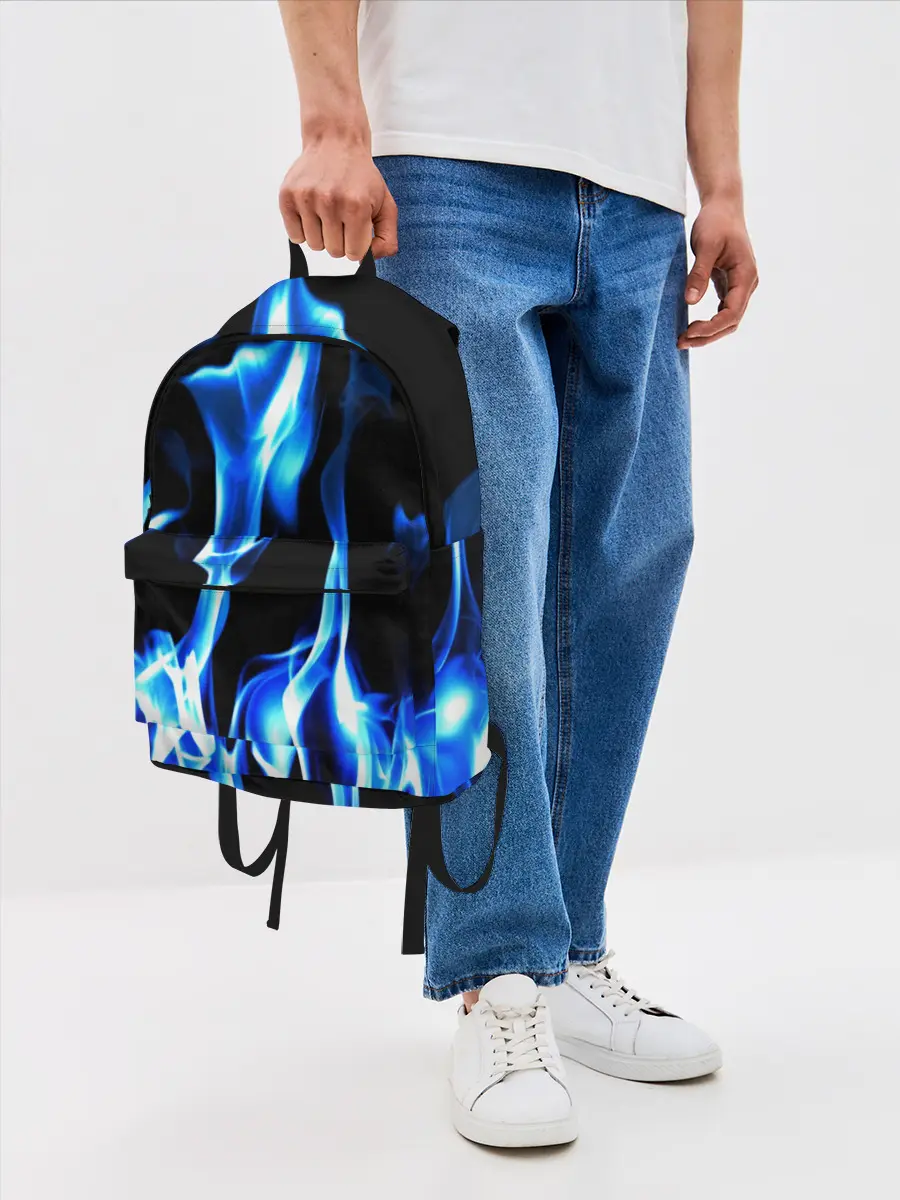 Рюкзак джинсовый / Огонь