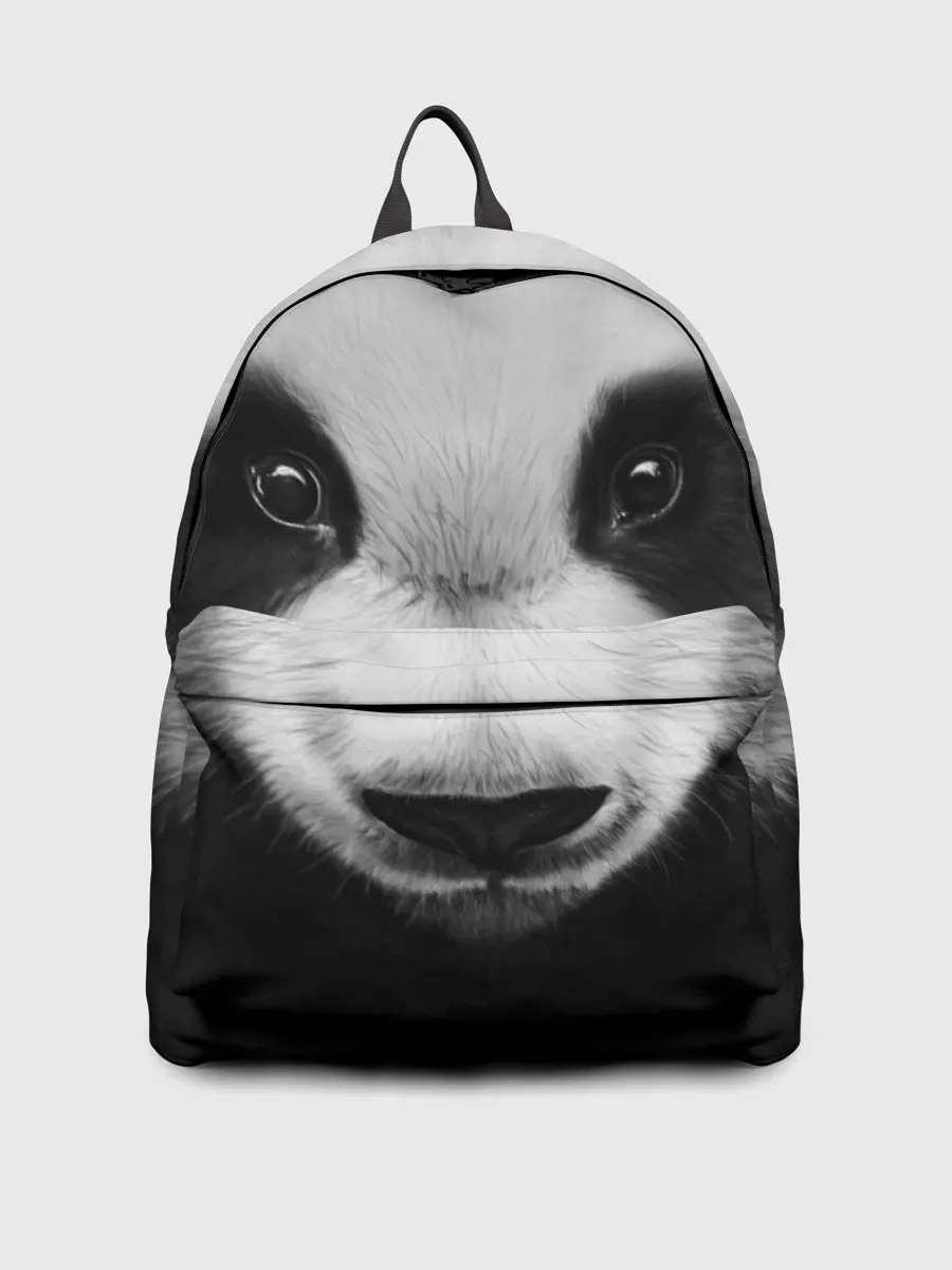 Рюкзак джинсовый / Морда панды