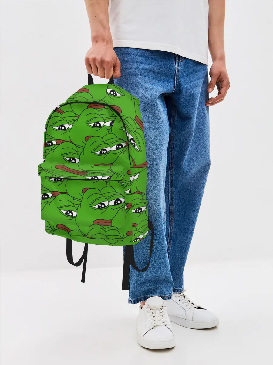 Рюкзак джинсовый / Sad frogs