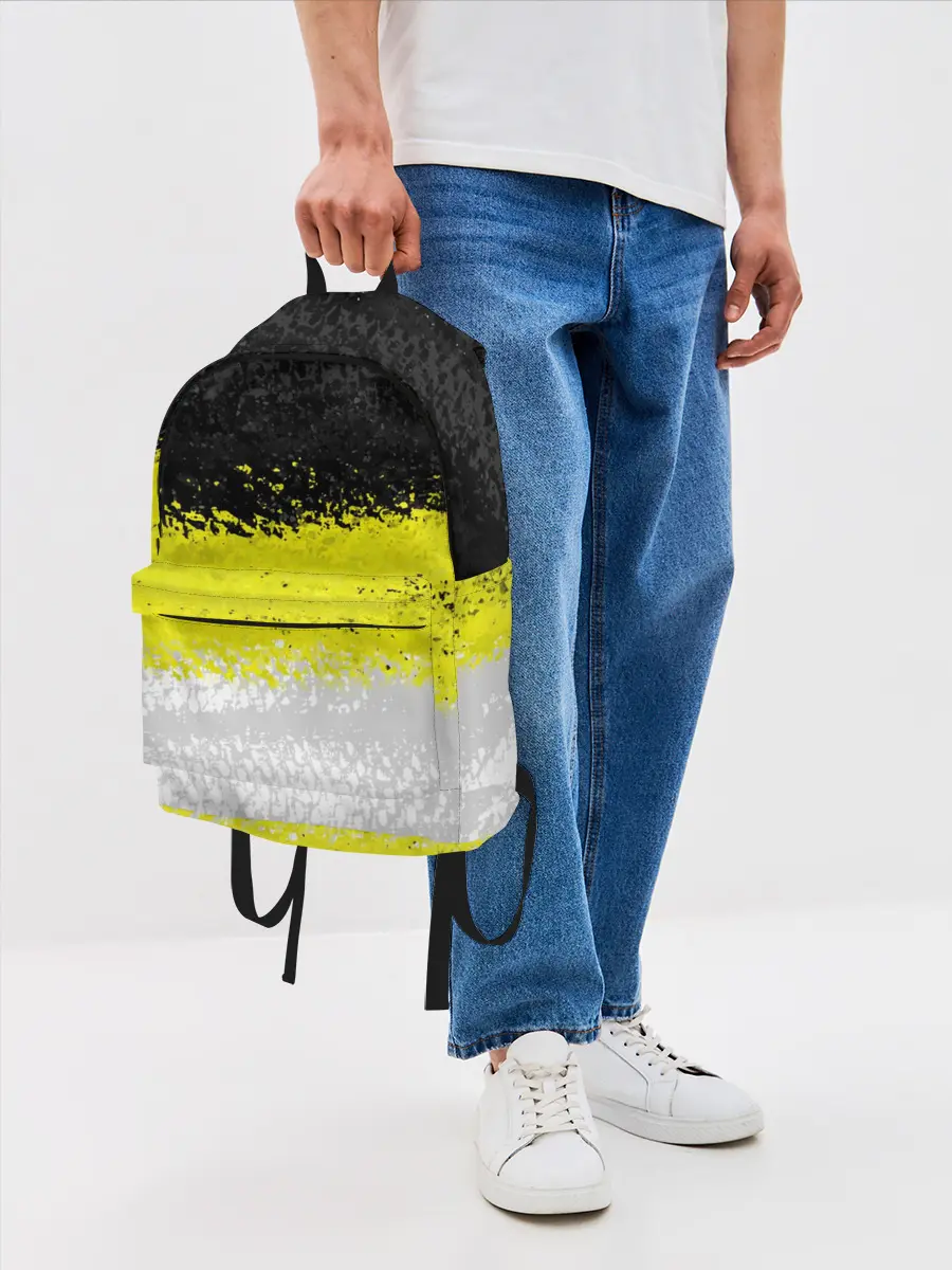 Рюкзак джинсовый / Имперский флаг России 1858года