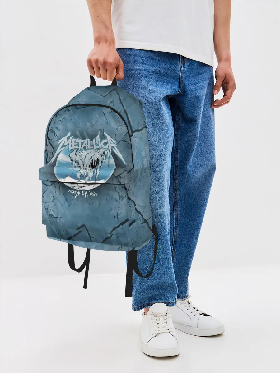 Рюкзак джинсовый / Metallica, freeze em all