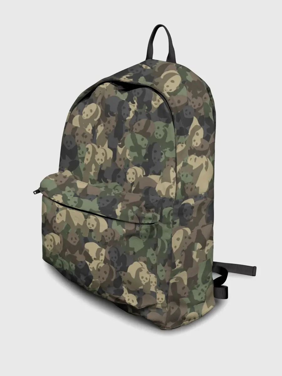 Рюкзак джинсовый / Камуфляж с пандами