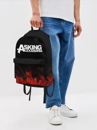 Рюкзак джинсовый / Asking Alexandria