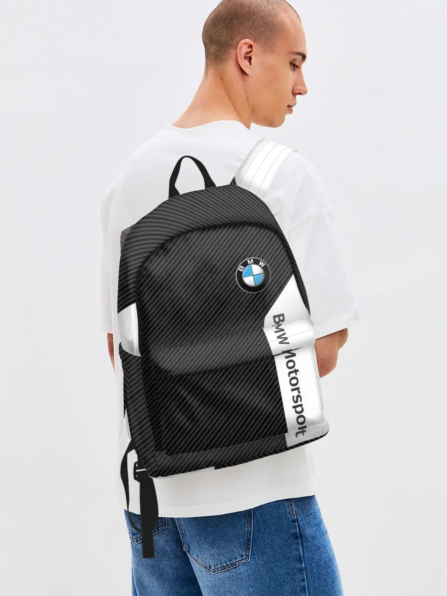 Рюкзак джинсовый / BMW CARBON | БМВ КАРБОН