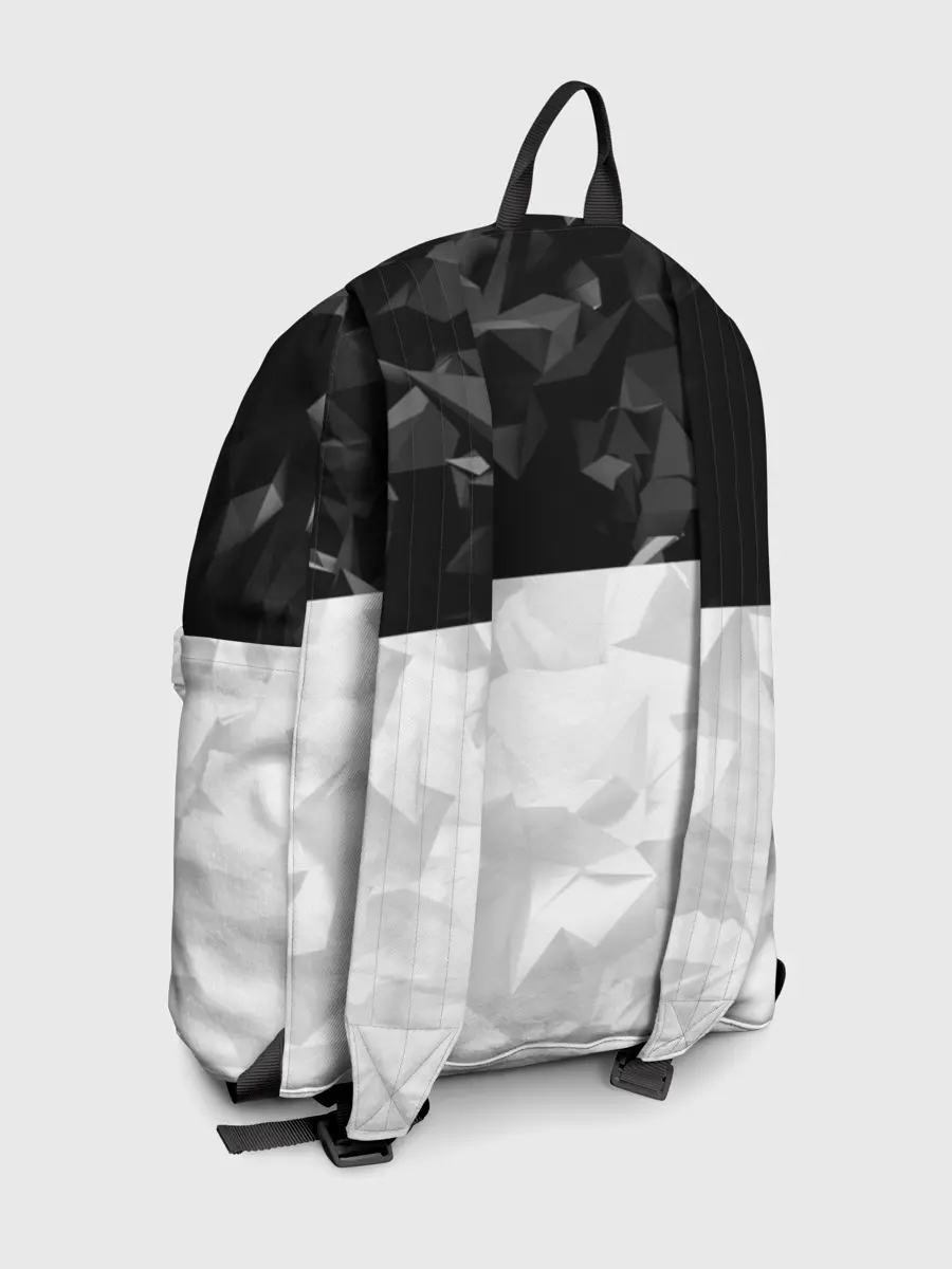 Рюкзак джинсовый / CS GO BLACK WHITE GEOMETRY