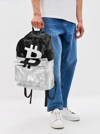 Рюкзак джинсовый / BITCOIN Black Collection