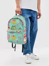 Рюкзак джинсовый / Яркие монстрики