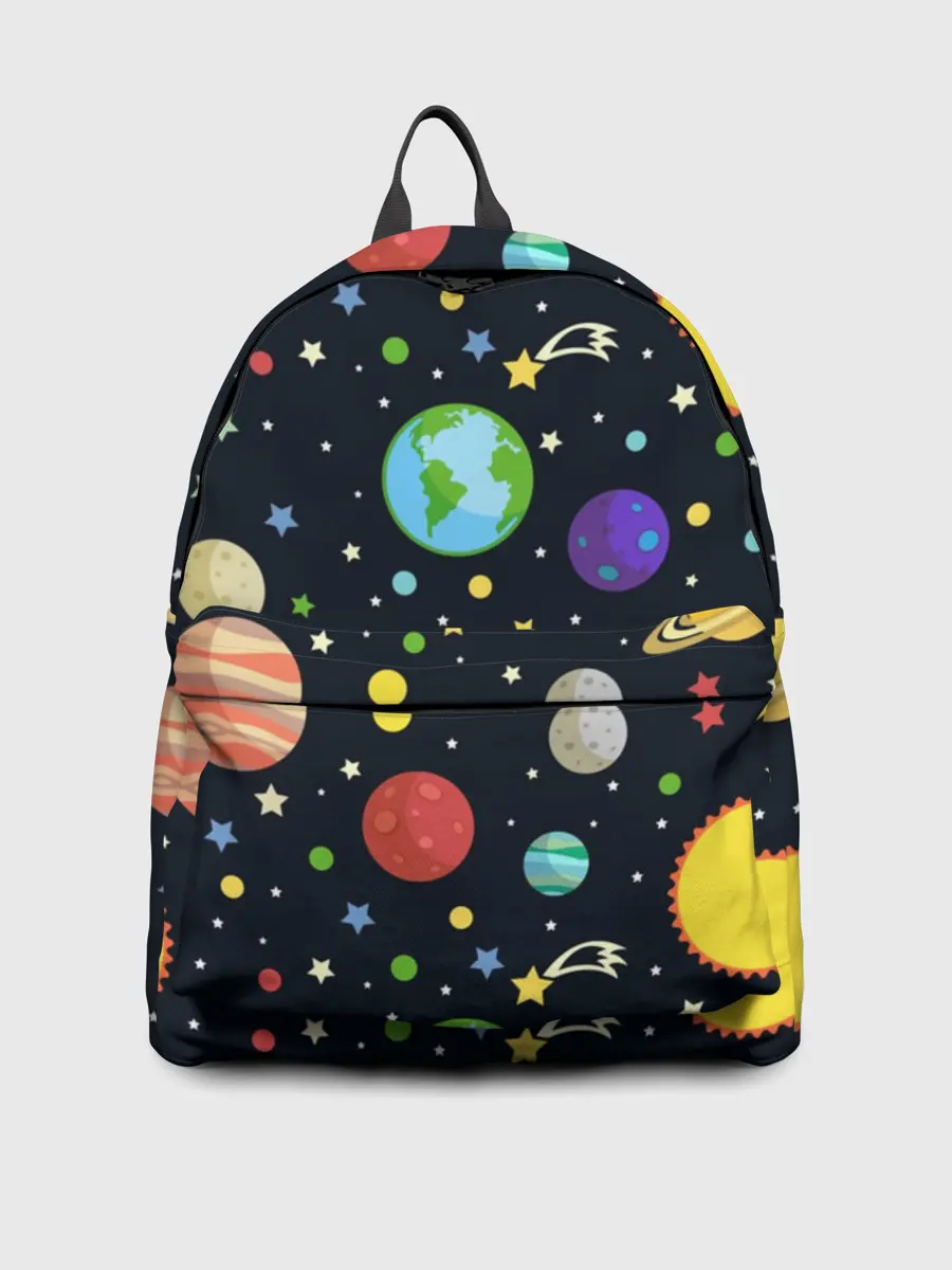 Рюкзак джинсовый / Солнечная система