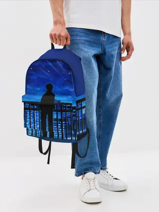 Рюкзак джинсовый / Аниме ночь