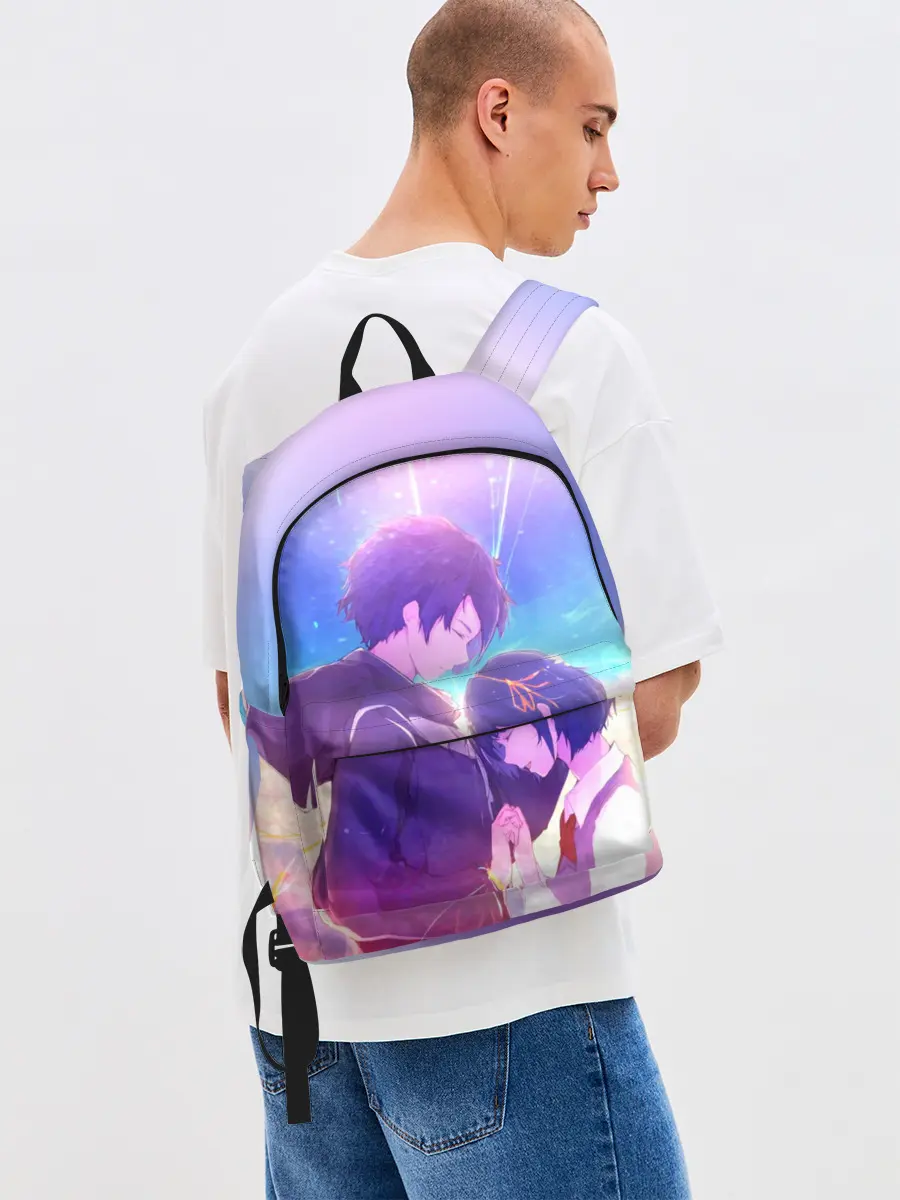 Рюкзак джинсовый / Аниме любовь