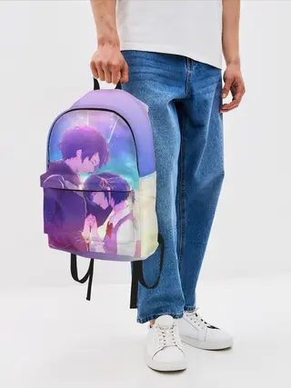 Рюкзак джинсовый / Аниме любовь