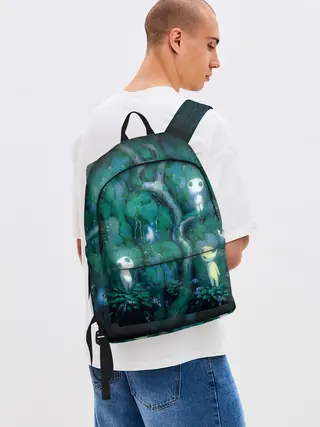 Рюкзак джинсовый / принцесса Мононоке_5