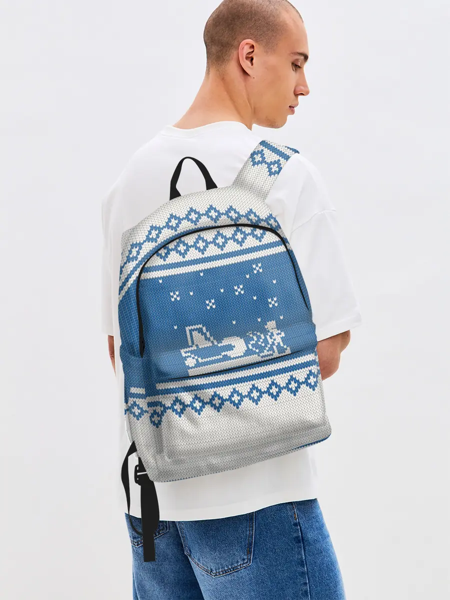 Рюкзак джинсовый / Свитер с Оленем