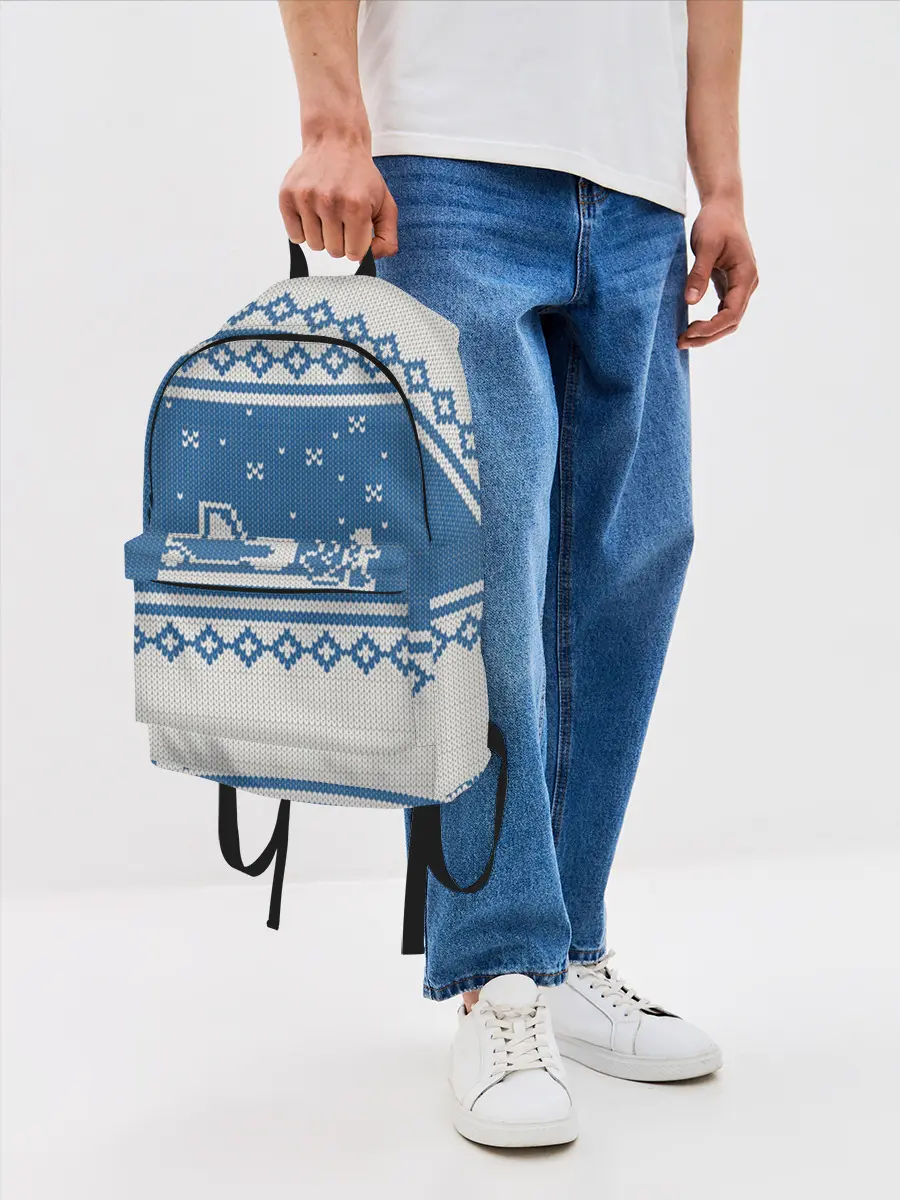 Рюкзак джинсовый / Свитер с Оленем