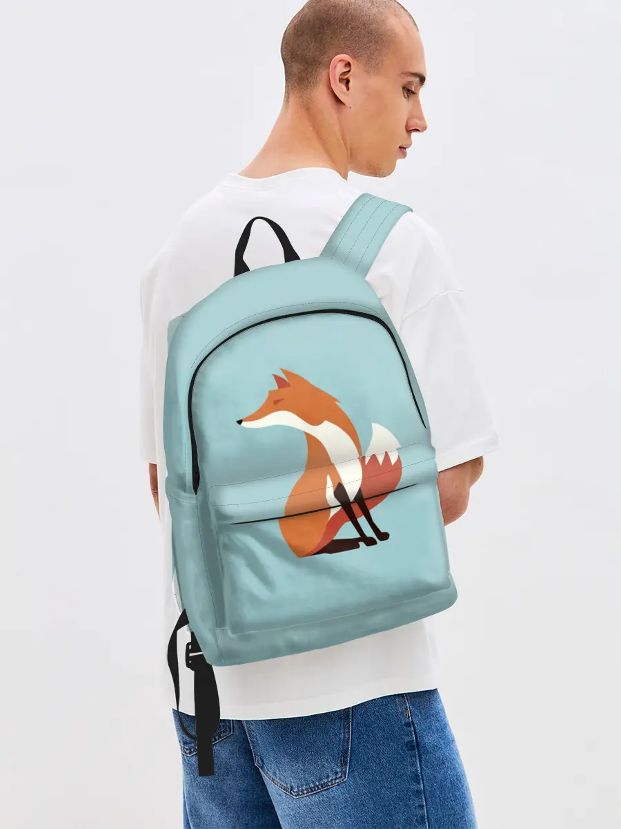 Рюкзак джинсовый / Лисичка минималистичная