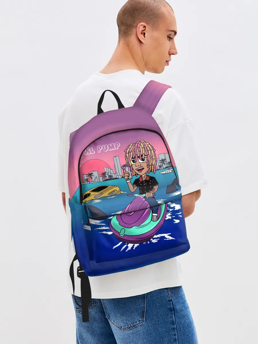 Рюкзак джинсовый / Lil Pump