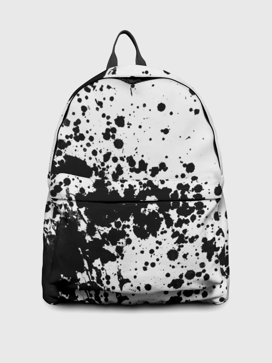 Рюкзак джинсовый / Черно-белые капли