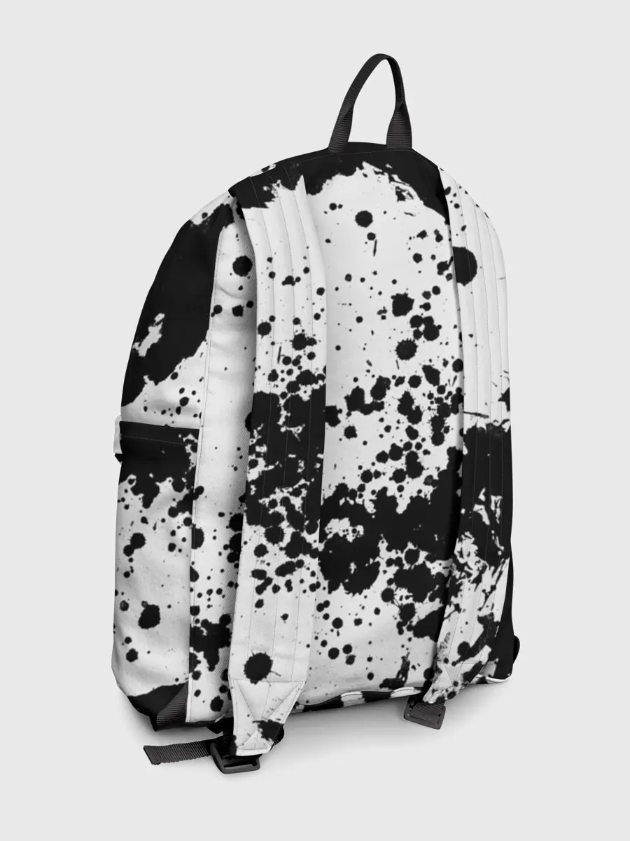 Рюкзак джинсовый / Черно-белые капли