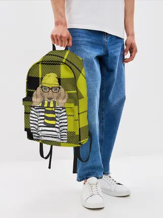 Рюкзак джинсовый / Такса Хипстер