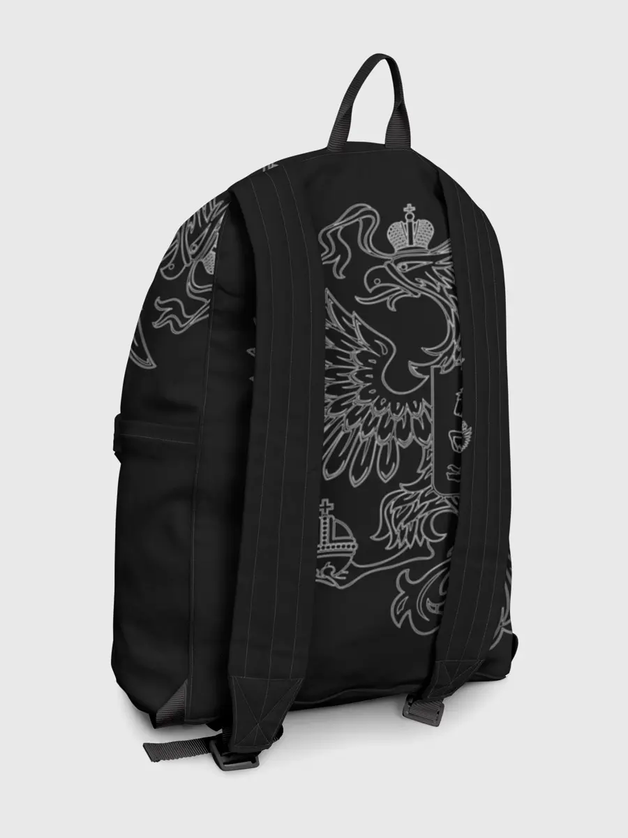 Рюкзак джинсовый / Подводник, белый герб РФ