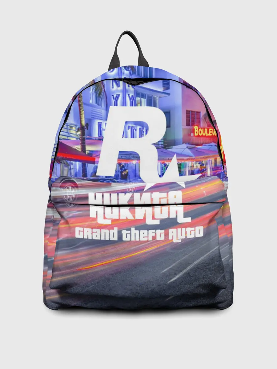 Рюкзак джинсовый / Никита в стиле GTA