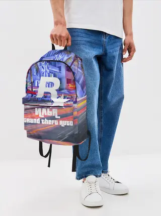 Рюкзак джинсовый / Илья в стиле GTA