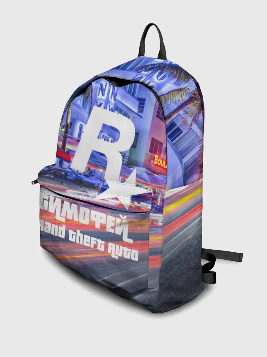 Рюкзак джинсовый / Тимофей в стиле GTA