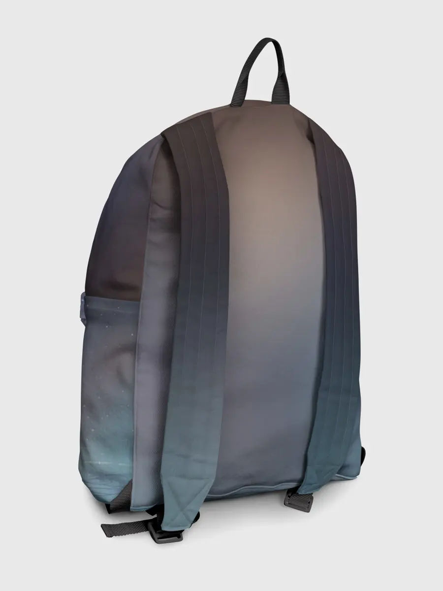 Рюкзак джинсовый / Хатсуне сидит прикрыв глаза