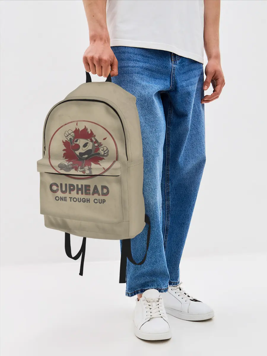 Рюкзак джинсовый / Cuphead