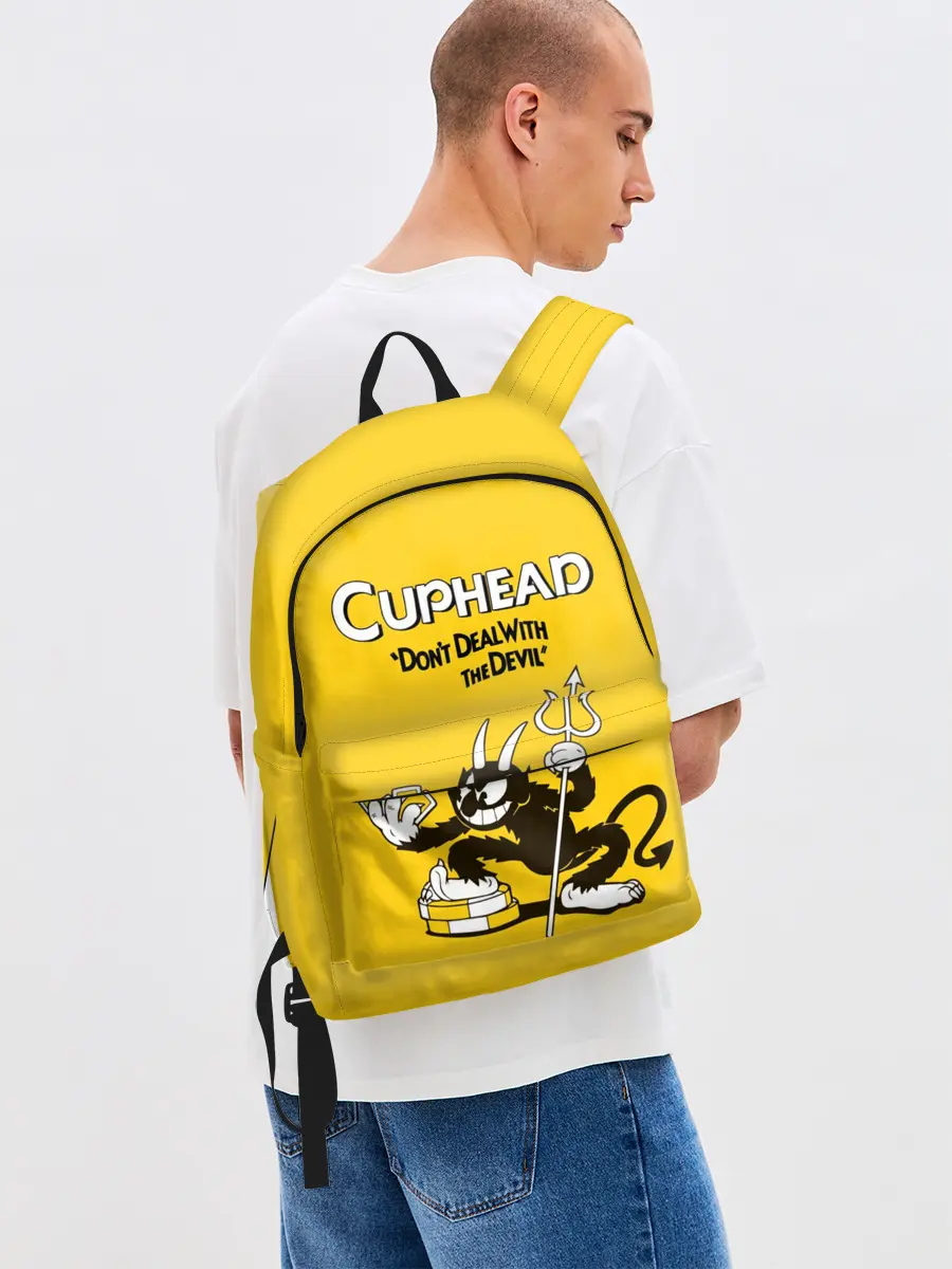 Рюкзак джинсовый / Cuphead
