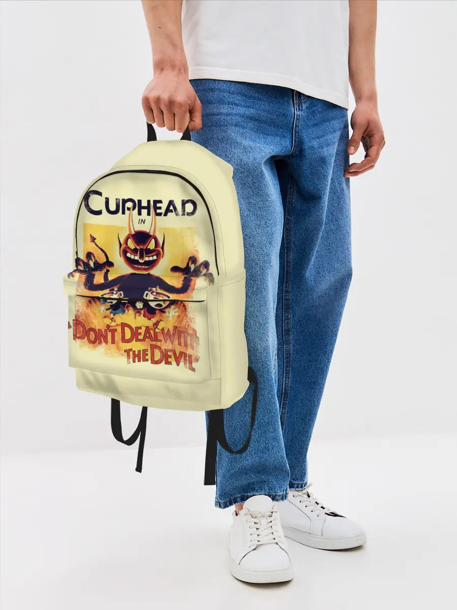 Рюкзак джинсовый / Cuphead