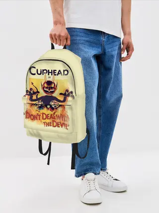 Рюкзак джинсовый / Cuphead