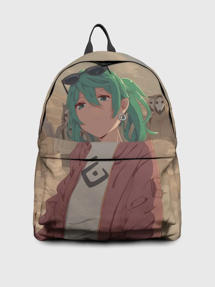 Рюкзак джинсовый / Мику Хатсуне. ВОКАЛОИД