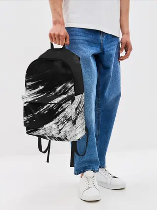 Рюкзак джинсовый / abstraction black&white