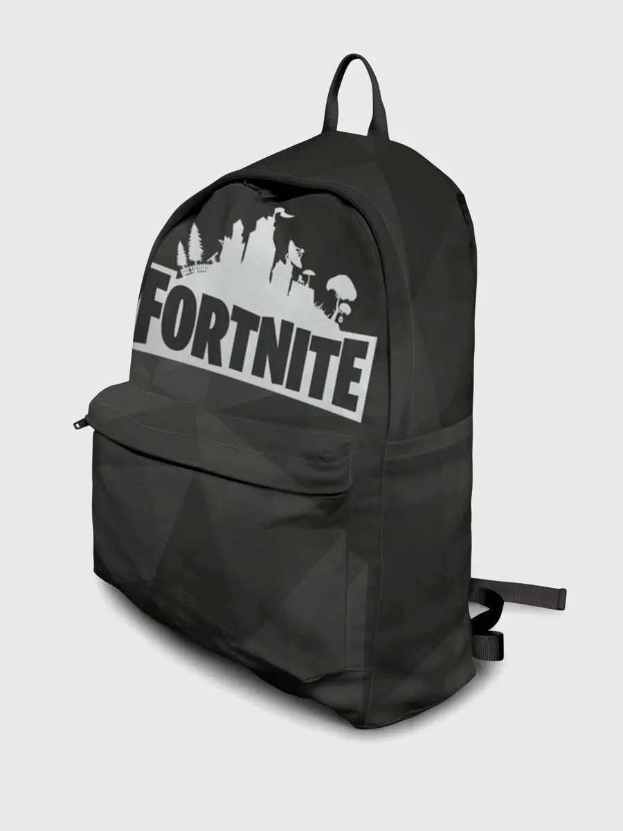 Рюкзак джинсовый / Fortnite Black Abstract