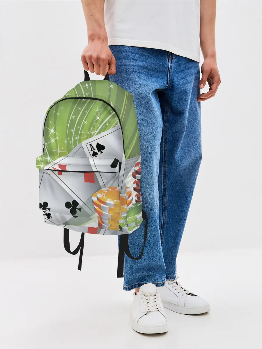 Рюкзак джинсовый / Покер Старс