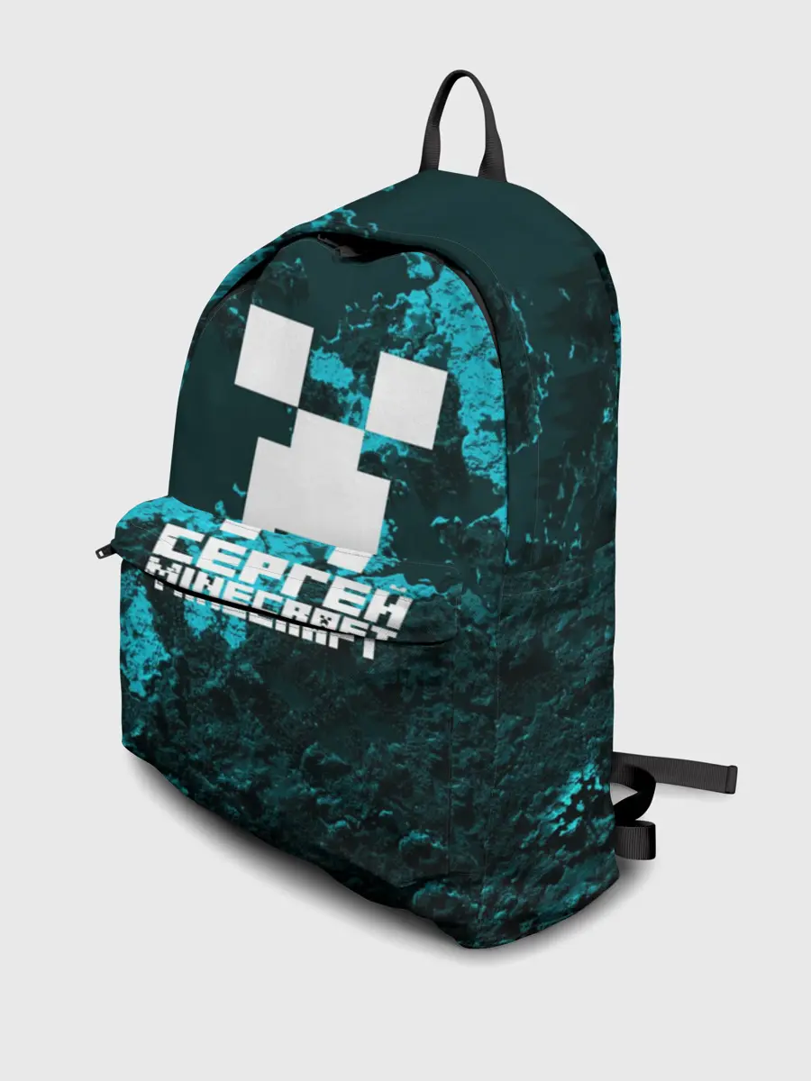 Рюкзак джинсовый / Сергей в стиле Minecraft