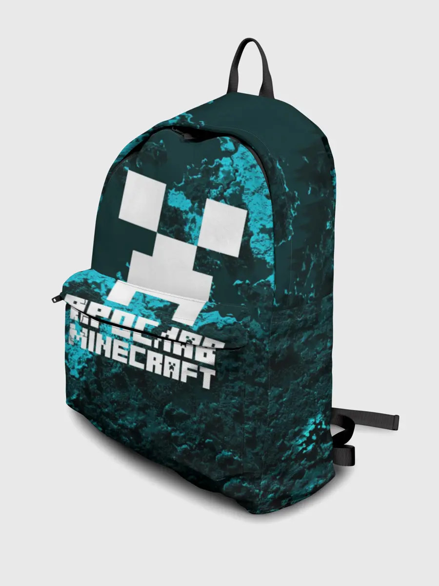 Рюкзак джинсовый / Ярослав в стиле Minecraft