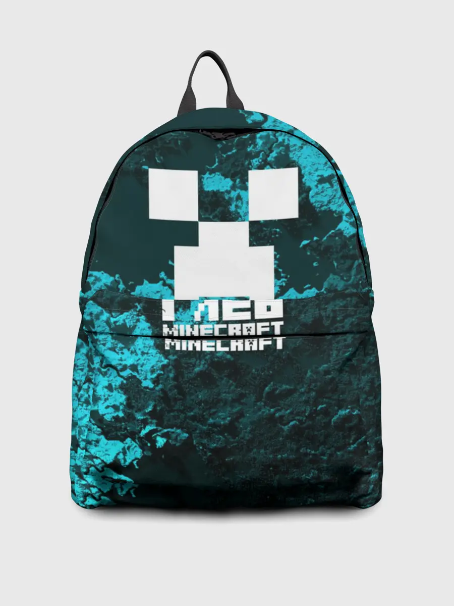 Рюкзак джинсовый / Глеб в стиле Minecraft