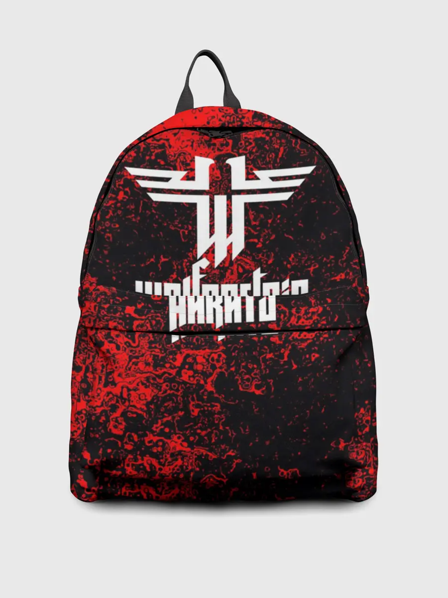 Рюкзак джинсовый / Никита в стиле Wolfenstein