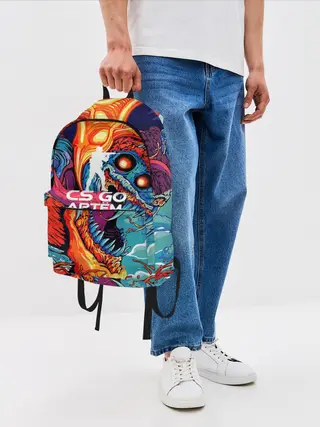 Рюкзак джинсовый / Артём в стиле CS GO