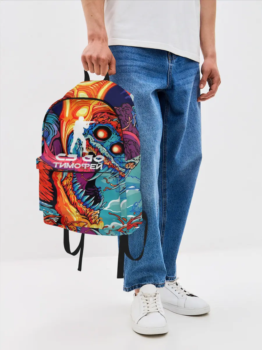 Рюкзак джинсовый / Тимофей в стиле CS GO