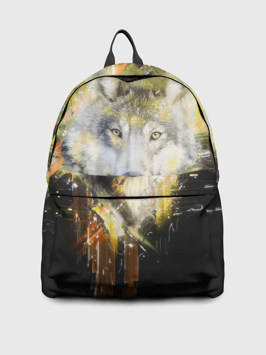 Рюкзак джинсовый / Волк