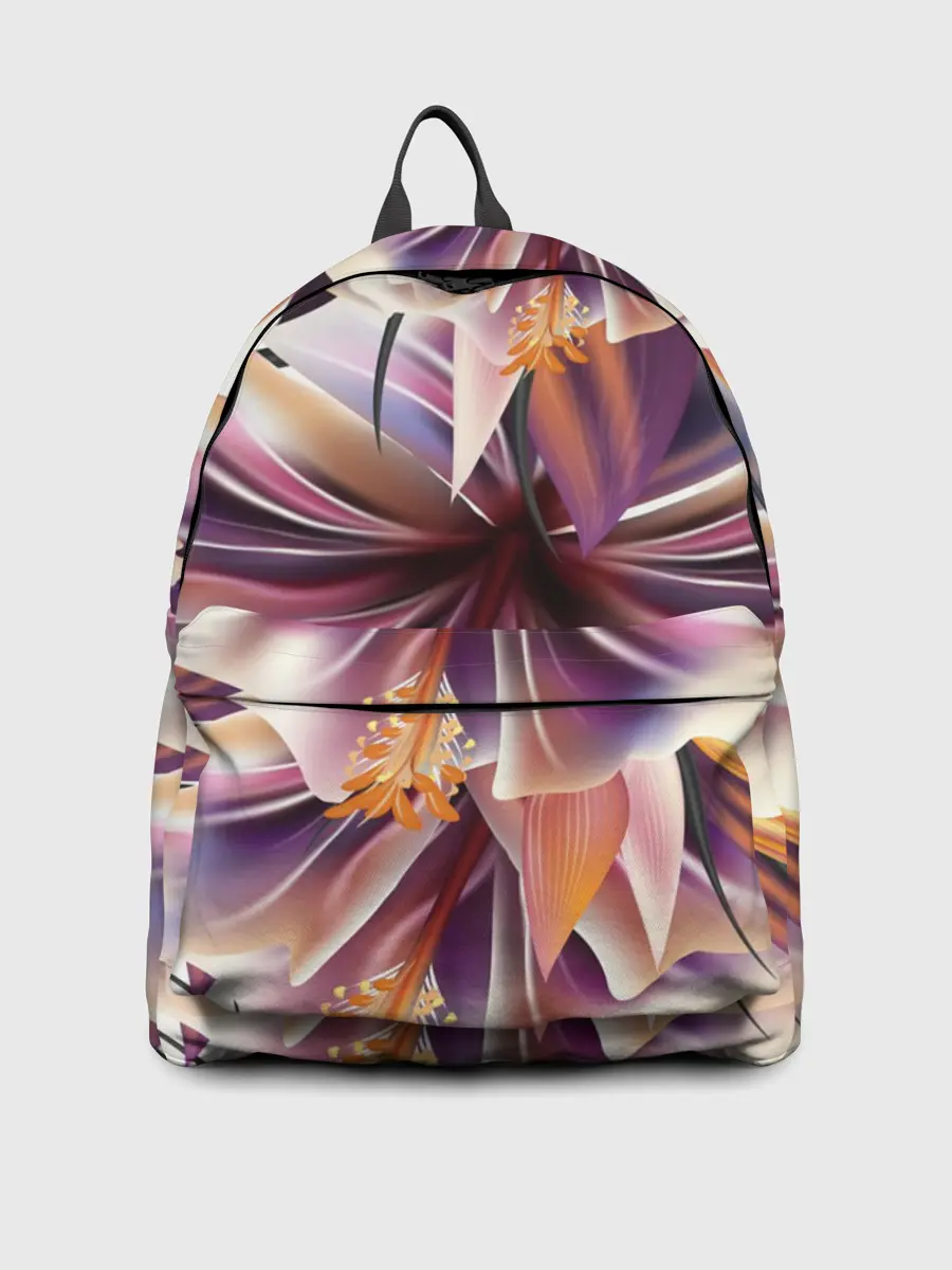 Рюкзак джинсовый / Необычный цветок