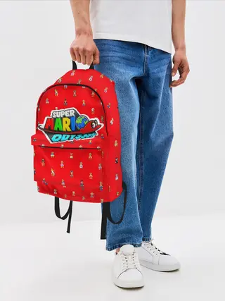 Рюкзак джинсовый / Super Mario Odyssey