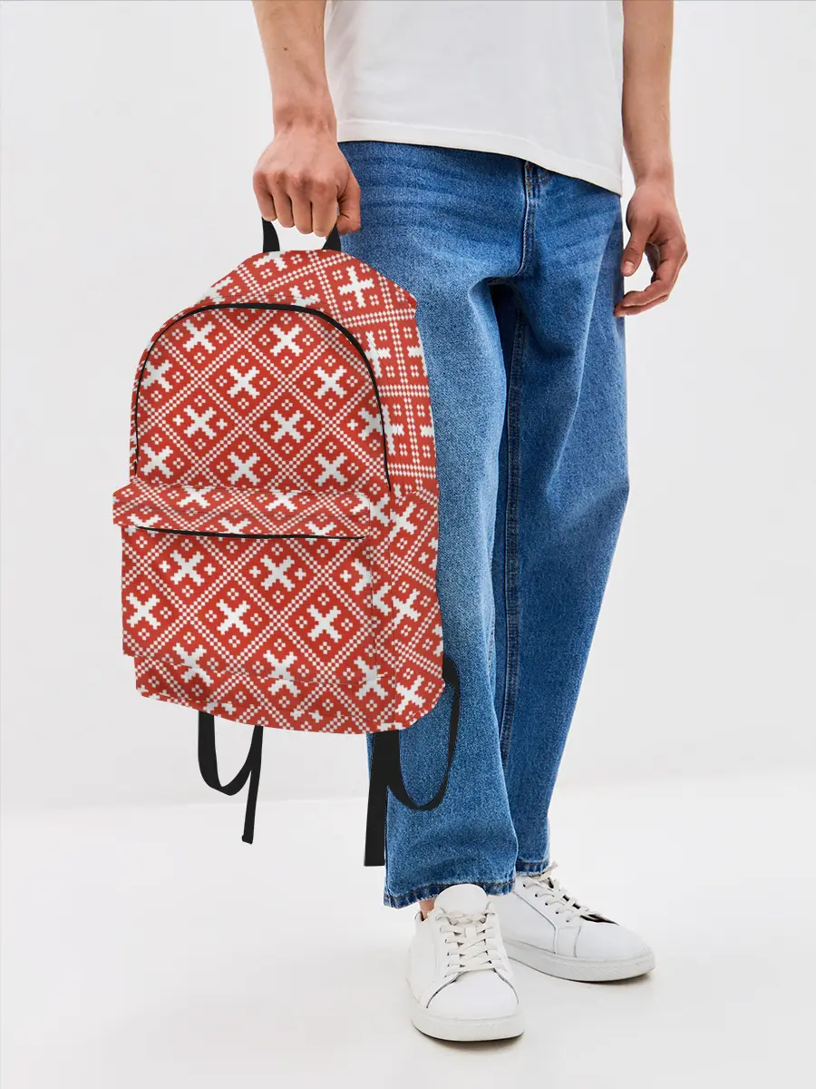 Рюкзак джинсовый / узоры