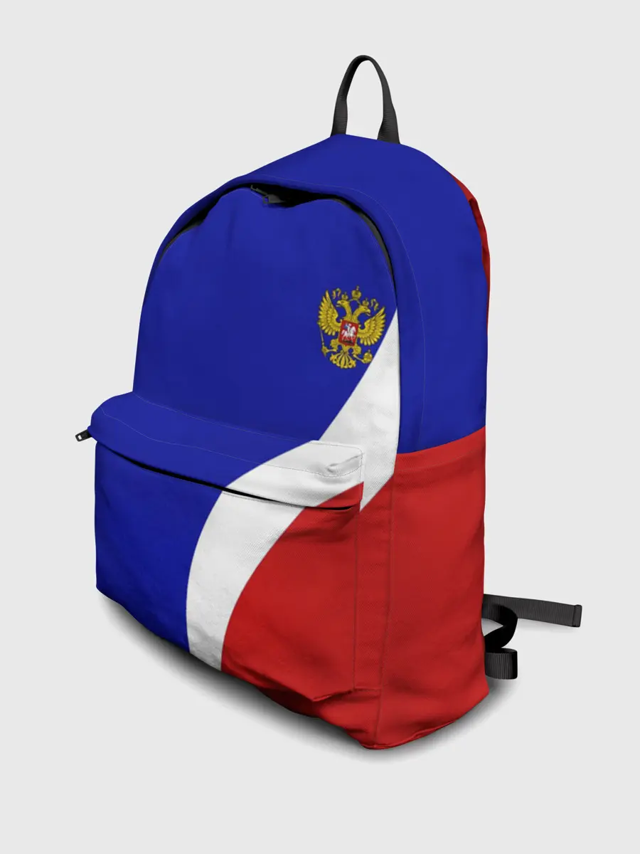 Рюкзак джинсовый / Герб РФ Триколор
