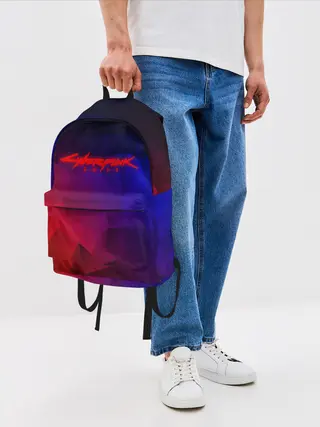 Рюкзак джинсовый / CYBERPUNK 2077 | КИБЕРПАНК 2077