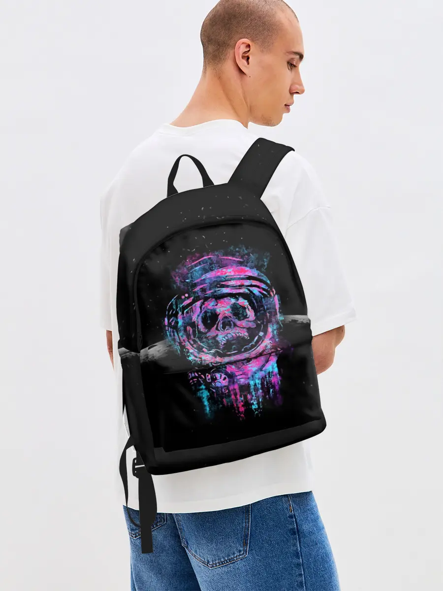 Рюкзак джинсовый / Космический Череп