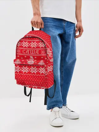 Рюкзак джинсовый / Новогодний Саша